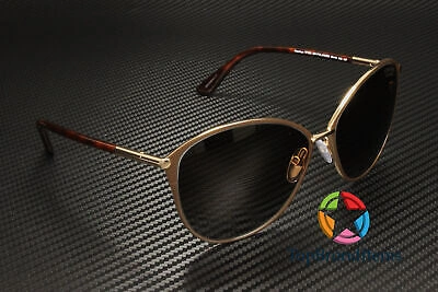 Pre-owned Tom Ford Ft0320 28h Penelope Rose Gold Brown Polarized 59 Mm Women's Sunglasses