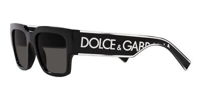 Pre-owned Dolce & Gabbana Dg 6184 Black/grey 52/18/145 Men Sunglasses In Gray