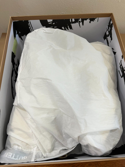 Pre-owned Buttero Made In Italy Hand Crafted Vara Panelled Touch-strap Vintage Sneakers In White / Grey