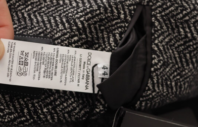 Shop Pre-owned Dolce & Gabbana Blazer Fantasy Gray Cotton Single Breasted It56/us46/xl $2500