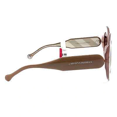 Pre-owned Carolina Herrera Sunglasses Her0081/s Fwmha Authentic In Gray