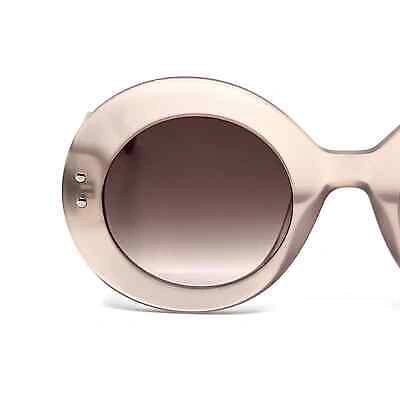 Pre-owned Carolina Herrera Sunglasses Her0081/s Fwmha Authentic In Gray
