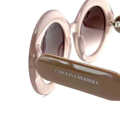 Pre-owned Carolina Herrera Sunglasses Her0081/s Fwmha Authentic In Gray
