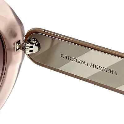 Pre-owned Carolina Herrera Sunglasses Her0081/s Fwmha Authentic In Gray