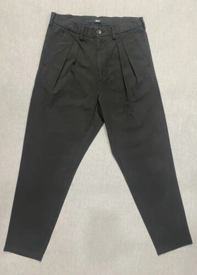 Pre-owned Billy Los Angeles Pleated Cotton Trousers Black Pants 32