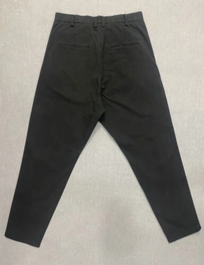 Pre-owned Billy Los Angeles Pleated Cotton Trousers Black Pants 32
