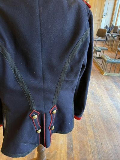 Pre-owned 100% French Napoleonic Wars 19th Artillery Men's Navy Blue Wool Jacket