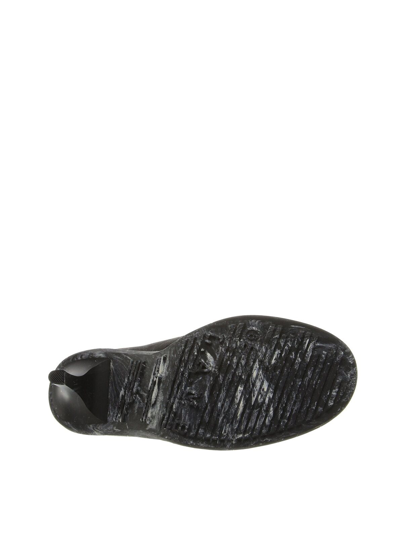 Pre-owned Lamb L.a.m.b. Dayton Black Leather Zip Ankle Bootie Size 7