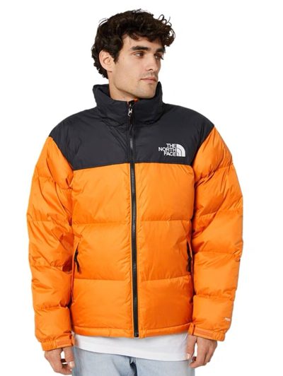 Pre-owned The North Face Mens 1996 Retro Nuptse Jacket 700 Down - Cone Orange