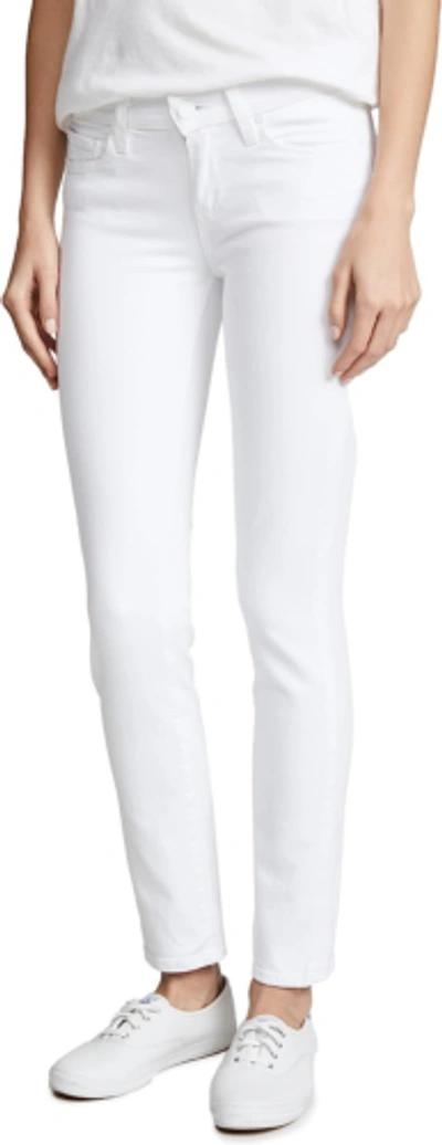 Pre-owned Paige Women's Skyline Ankle Skinny Jeans In Crisp White
