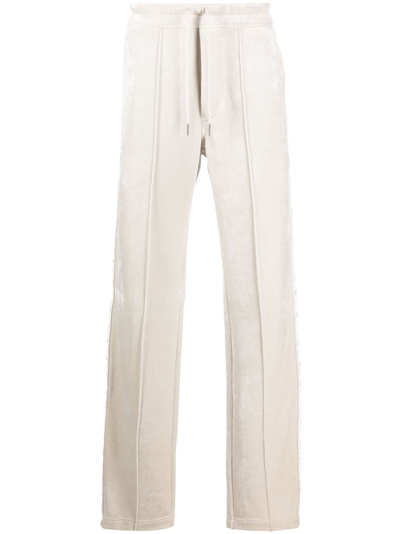 Shop Tom Ford Neutral Velour Track Pants In Neutrals