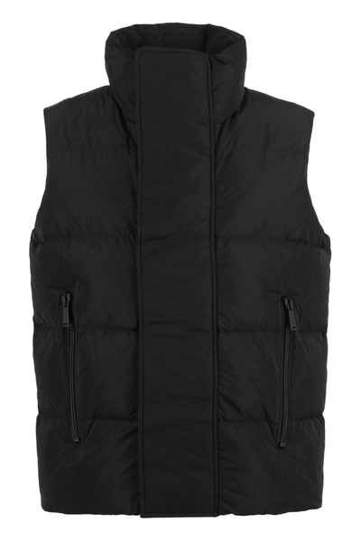Shop Dsquared2 Full Zip Field Vest In Black