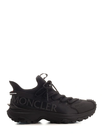 Shop Moncler Black Trailgrip Lite Sneakers