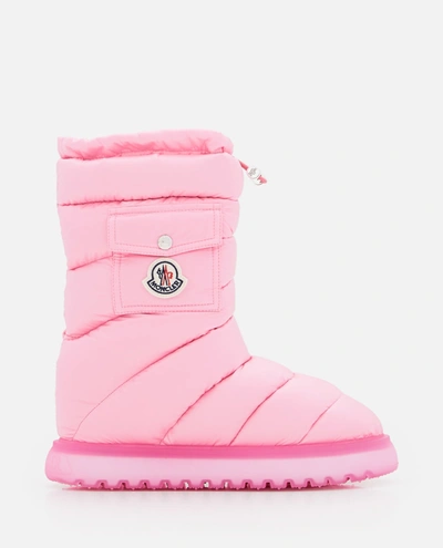 Shop Moncler Gaia Snow Boots In Pink
