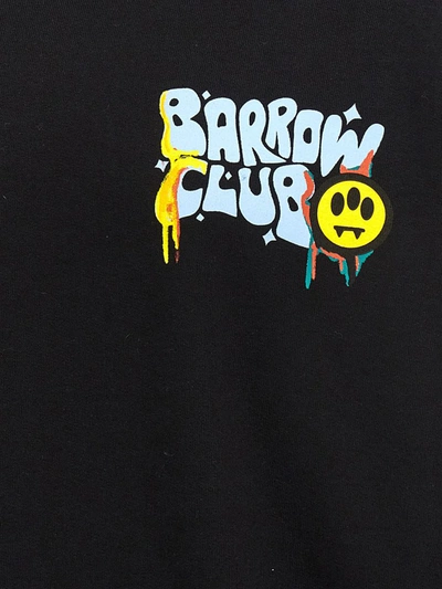 Shop Barrow Printed Hoodie In Black