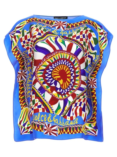 Shop Dolce & Gabbana Top 'carretto' In Multicolor