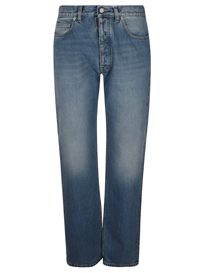 Shop Maison Margiela Classic 5 Pockets Straight Leg Jeans In Blue