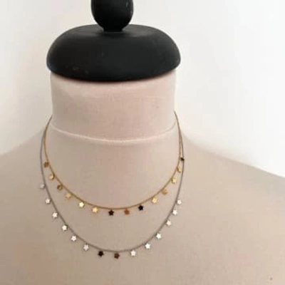 Shop Little Nell Star Necklace In Metallic