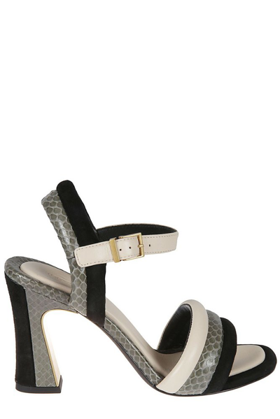 Shop Tory Burch Ankle Strap Heeled Sandals In Multi