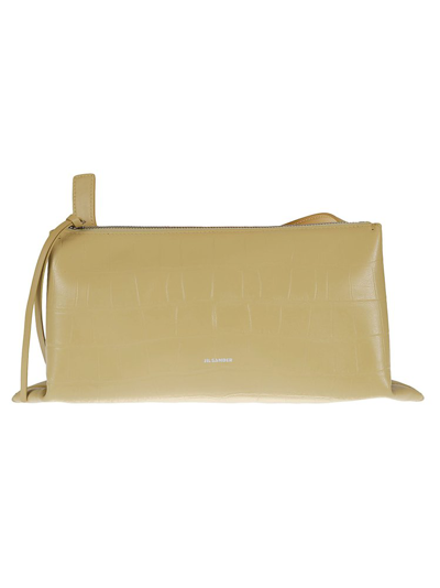 Shop Jil Sander Corco Printed Tote Bag In Yellow