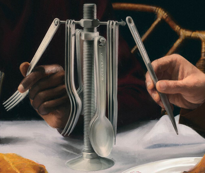 Alessi Cutlery Steel Uni In Steel