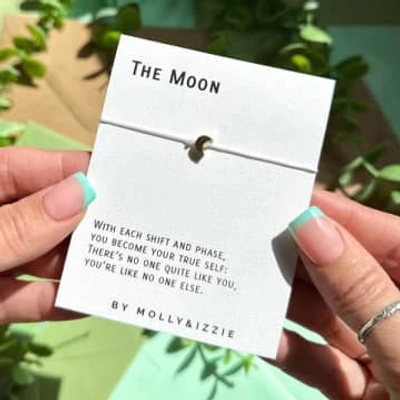 Shop Molly & Izzie : Moon Charm Bracelet