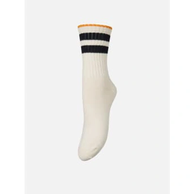Shop Becksondergaard Tenna Thick Socks In White