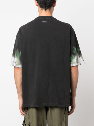 Shop Ambush Graphic-print Cotton T-shirt In Grey