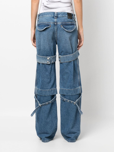 Off-white Off White Cargo Jeans In Blue