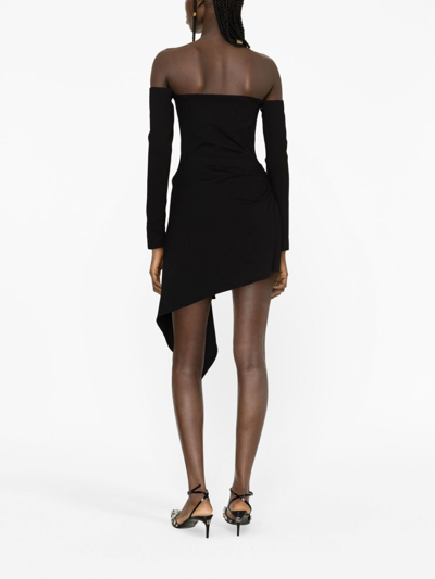 Shop Gauge81 Ansley Off-shoulder Minidress In Black