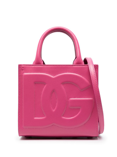 Shop Dolce & Gabbana Mini Dg Daily Tote Bag In Pink