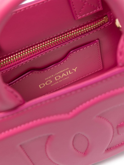 Shop Dolce & Gabbana Mini Dg Daily Tote Bag In Pink