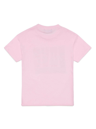 Shop Dsquared2 Graphic-print Cotton T-shirt In Pink
