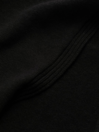 Shop Rick Owens Asymmetric Cold-shoulder Dress In Black
