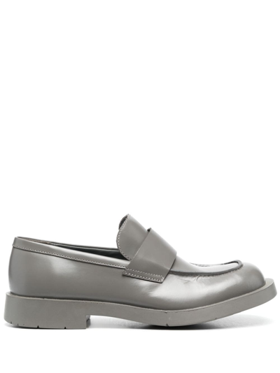 Shop Camperlab Mil 1978 Leather Loafers In Grey
