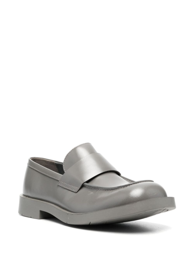 Shop Camperlab Mil 1978 Leather Loafers In Grey