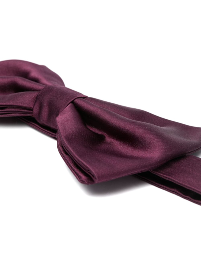 Shop Dolce & Gabbana Silk Bow-tie In Purple