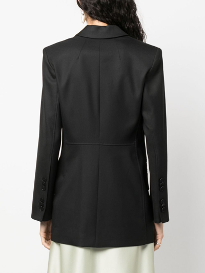 Shop By Malene Birger Porter Tailored Single-breasted Blazer In Black