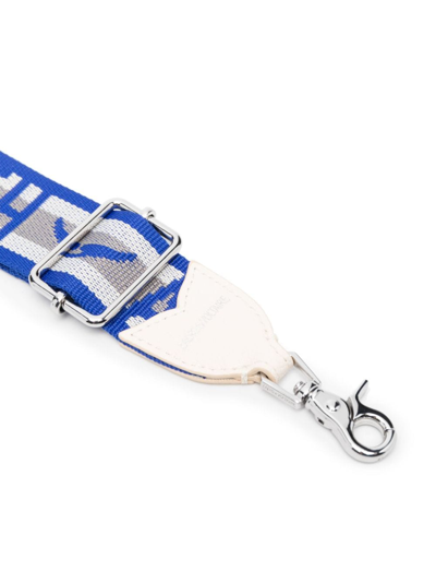 Zadig & Voltaire Jacquard Logo-motif Shoulder Strap In Blue