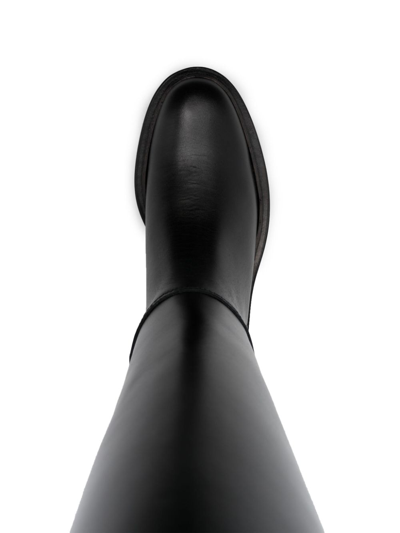 Shop Hereu Anella Interwoven-detail Boots In Black