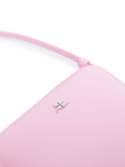 Shop Courrèges Cloud Leather Tote Bag In Pink