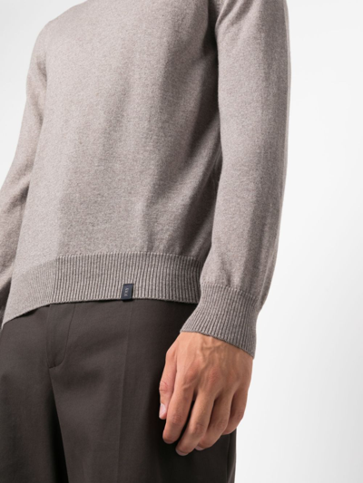 Fay Crewneck Sweater In Neutrals