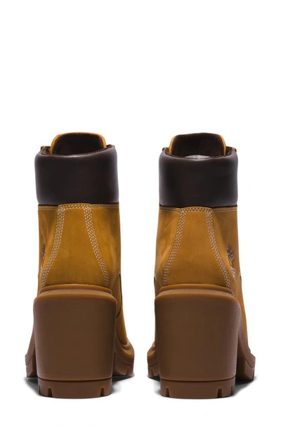 Timberland Allington Waterproof Leather-trimmed Nubuck Ankle Boots In Wheat Nubuck