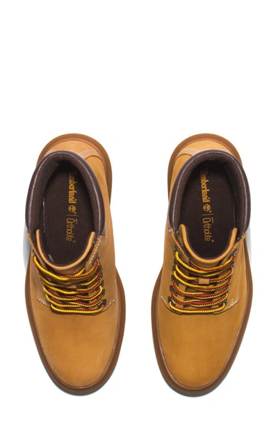 Timberland Allington Waterproof Leather-trimmed Nubuck Ankle Boots In Wheat Nubuck
