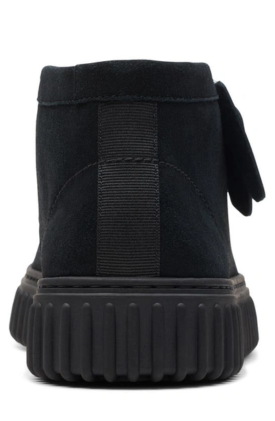 Shop Clarks Torhill Hi Chukka Boot In Black Sde