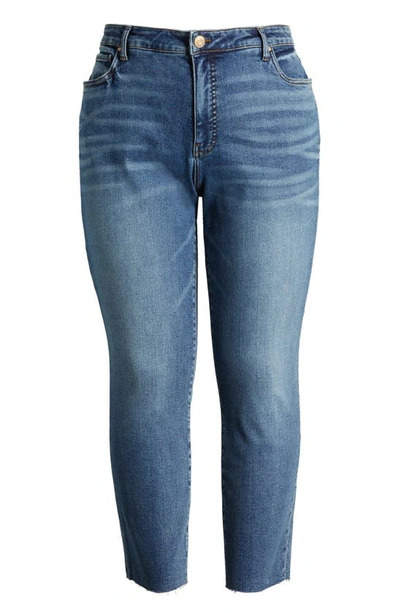 Kut From The Kloth Reese Fab Ab Raw Hem High Waist Ankle Slim Jeans In Reborn