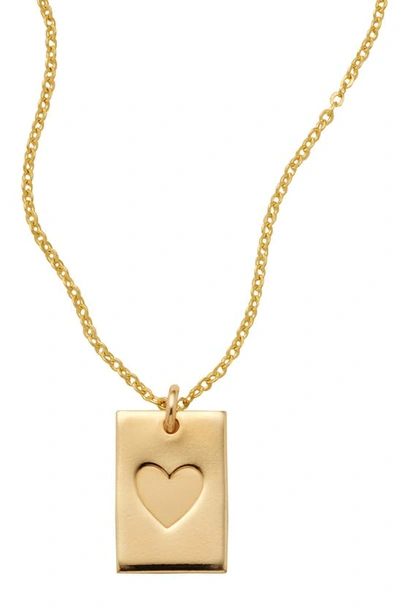 Shop Made By Mary Good Vibes Daisy Pendant Necklace In Gold Heart