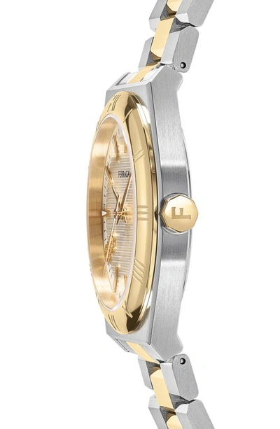Ferragamo Vega Upper East Bracelet Watch In Two Tone