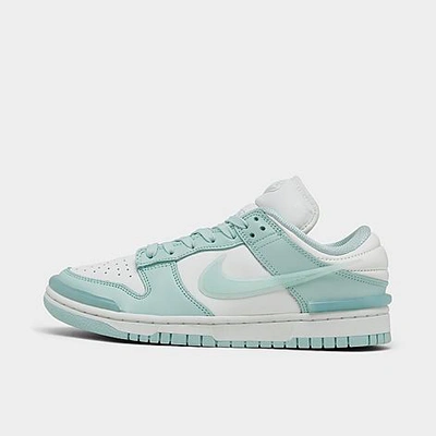 Shop Nike Women's Dunk Low Twist Casual Shoes In Summit White/jade Ice