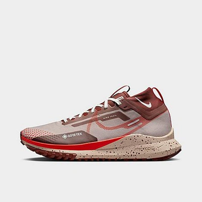 Shop Nike Men's Pegasus Trail 4 Gore-tex Waterproof Trail Running Shoes In Diffused Taupe/dark Pony/sail/picante Red